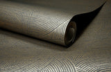 York Harrison Charcoal Swirling Geometric Wallpaper
