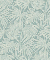 York Sonny Light Blue Fronds Wallpaper