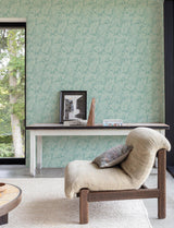 York Sonny Light Blue Fronds Wallpaper