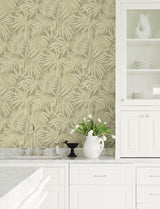 York Sonny Green Fronds Wallpaper