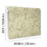 York Sonny Green Fronds Wallpaper