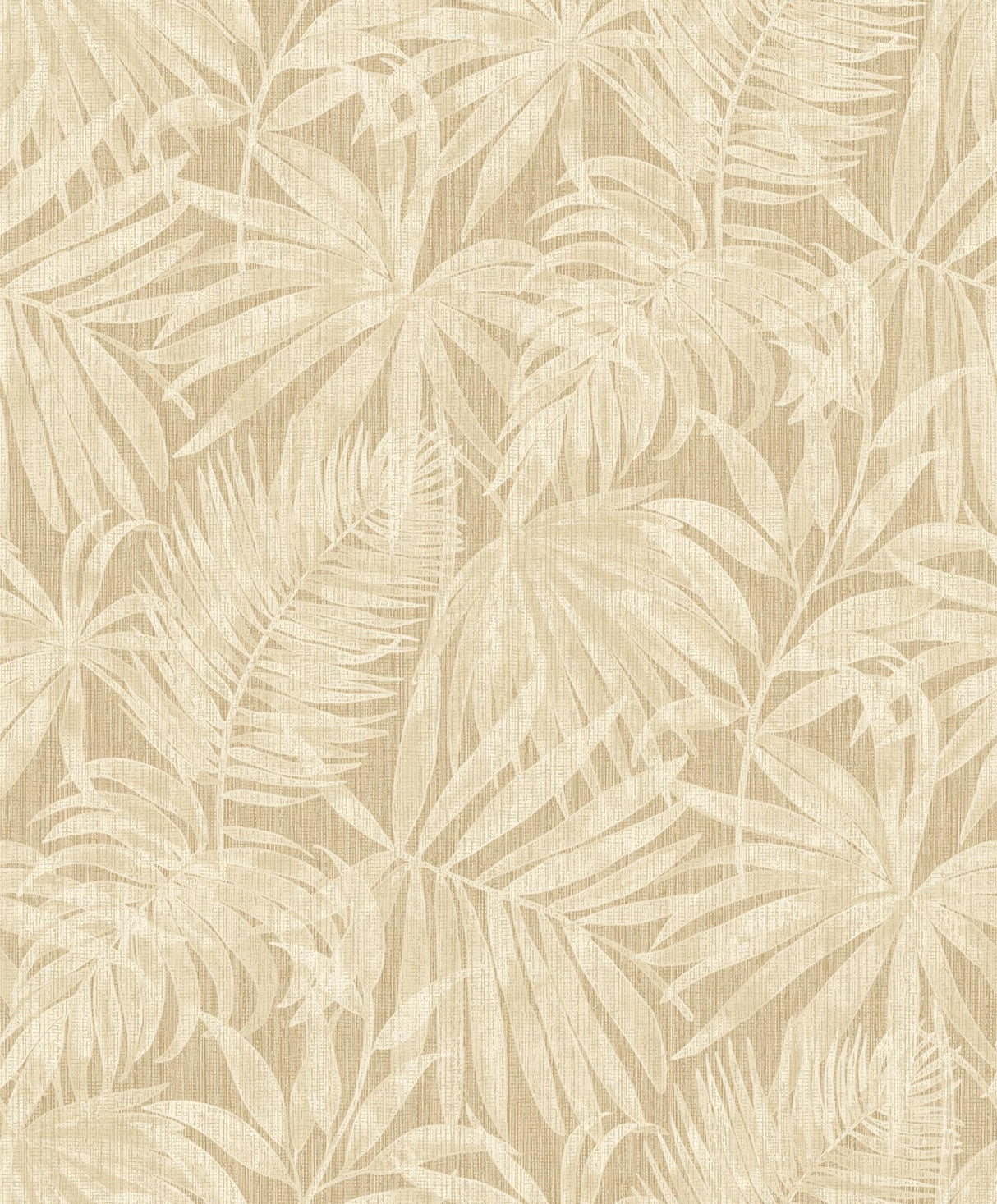 York Sonny Light Brown Fronds Wallpaper