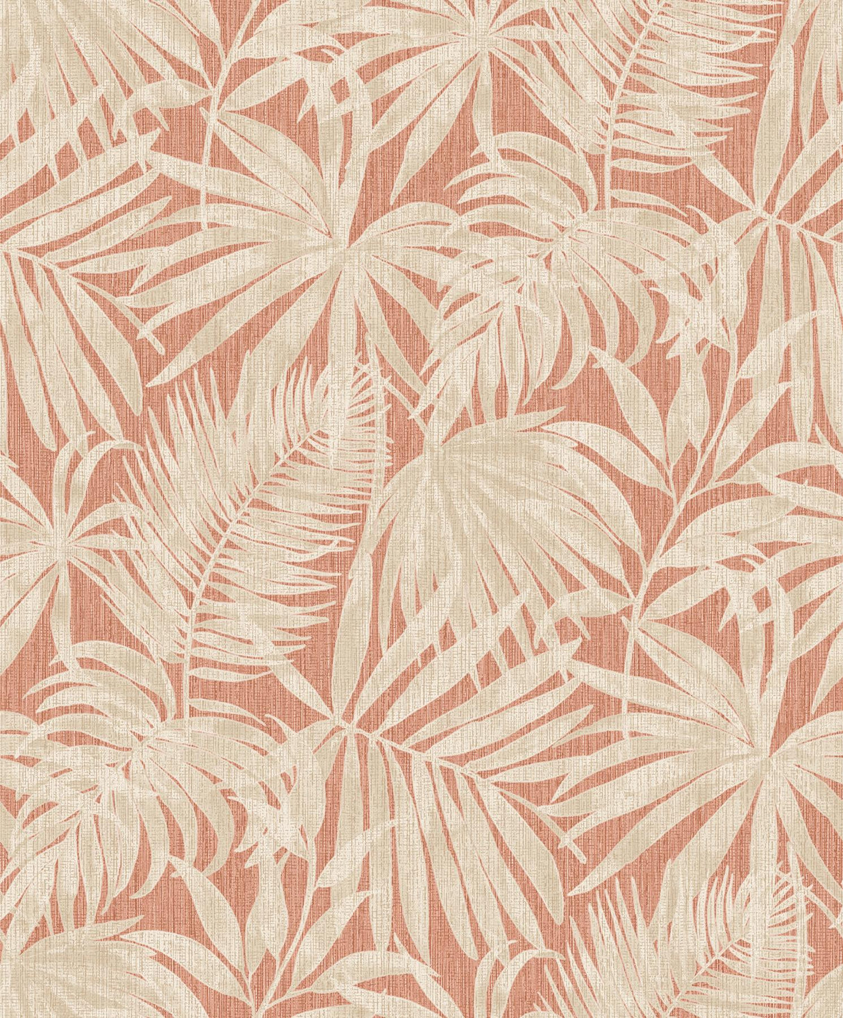 York Sonny Rust Fronds Wallpaper