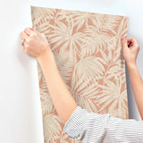 York Sonny Rust Fronds Wallpaper