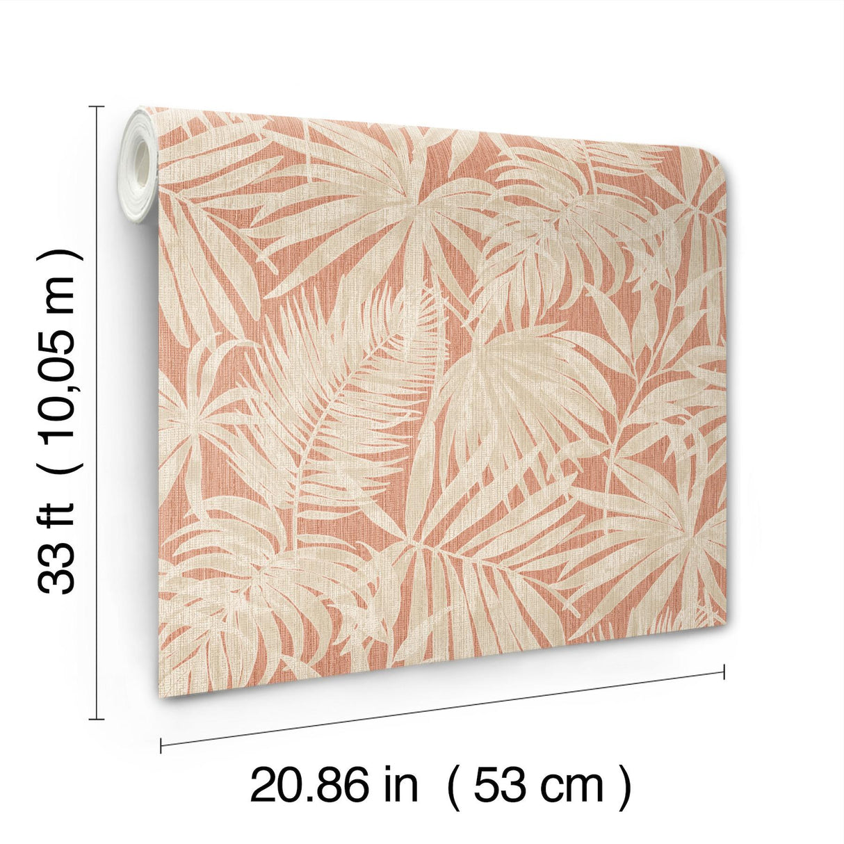 York Sonny Rust Fronds Wallpaper