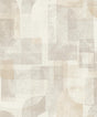 York Cassandra Taupe Block Geometric Wallpaper