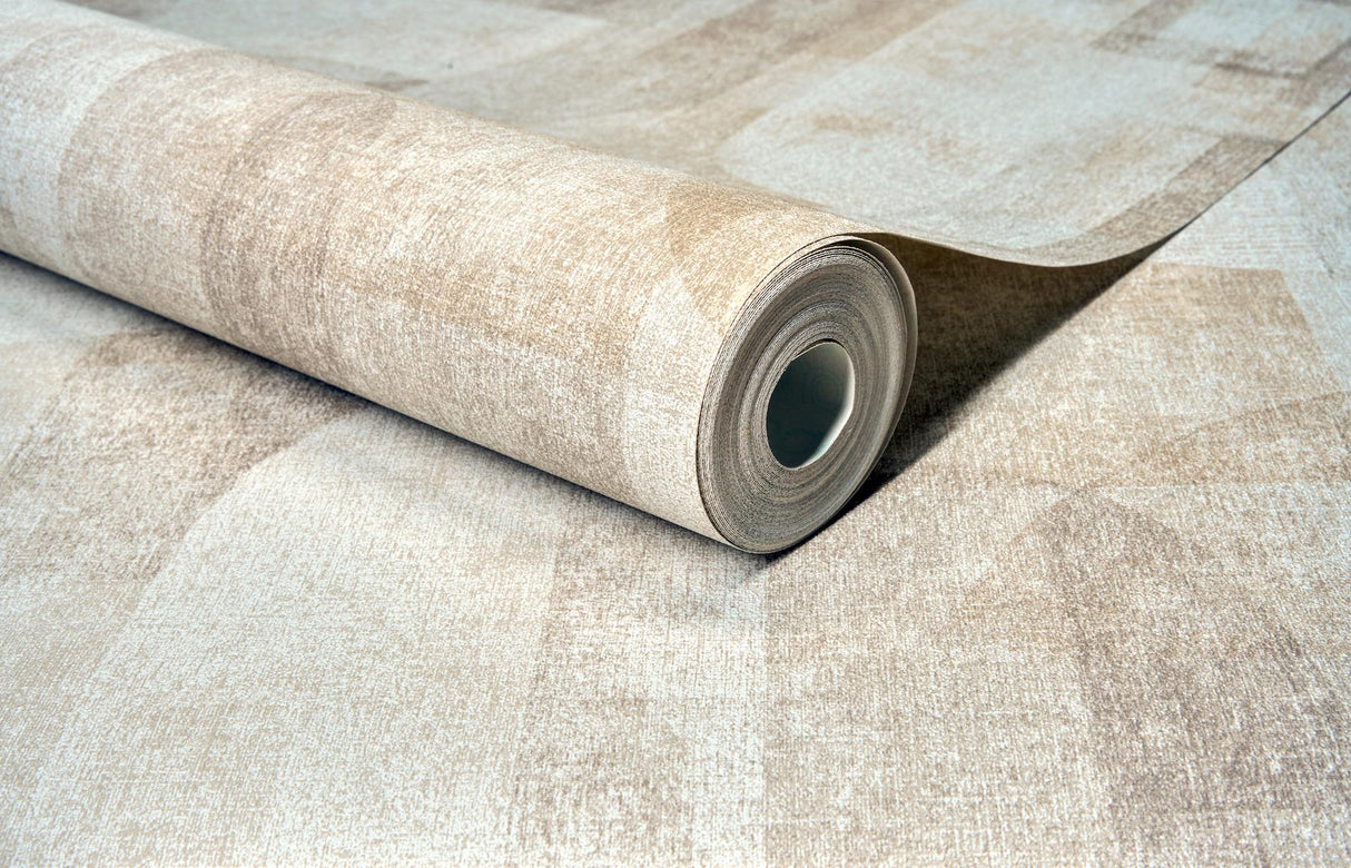 York Cassandra Taupe Block Geometric Wallpaper