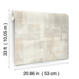 York Cassandra Taupe Block Geometric Wallpaper