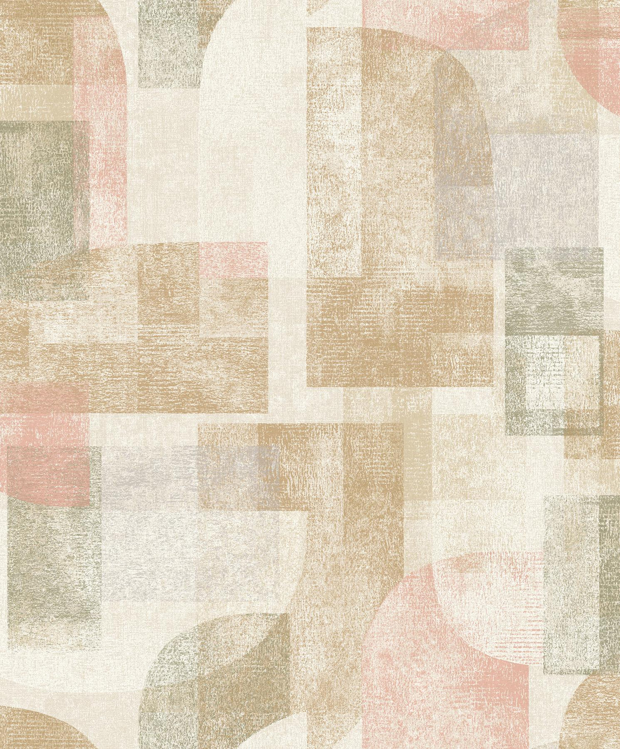 York Cassandra Brown Block Geometric Wallpaper