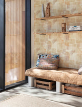 York Cassandra Rust Block Geometric Wallpaper