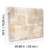 York Cassandra Rust Block Geometric Wallpaper