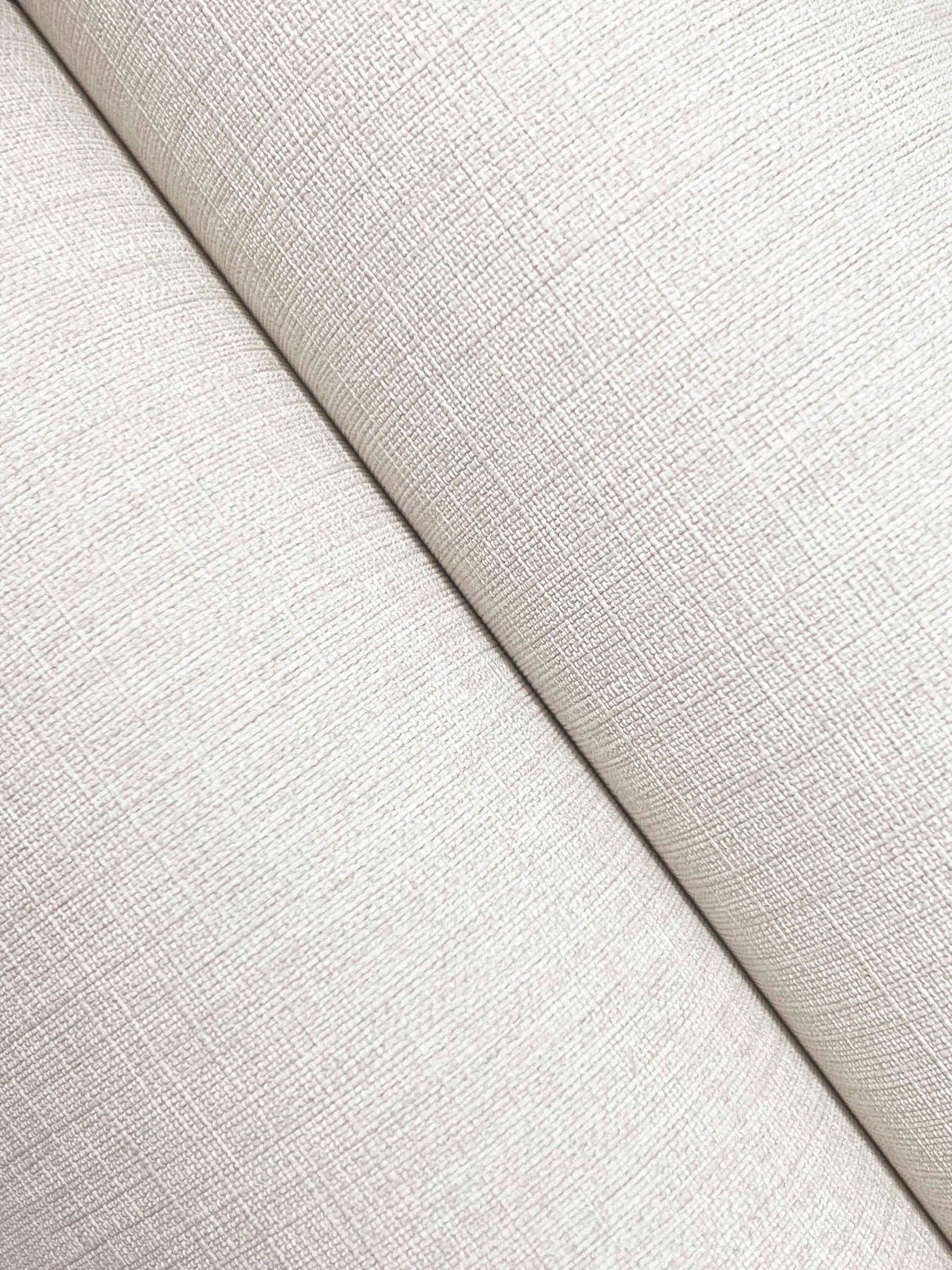 York Sonia Bone Faux Linen Wallpaper