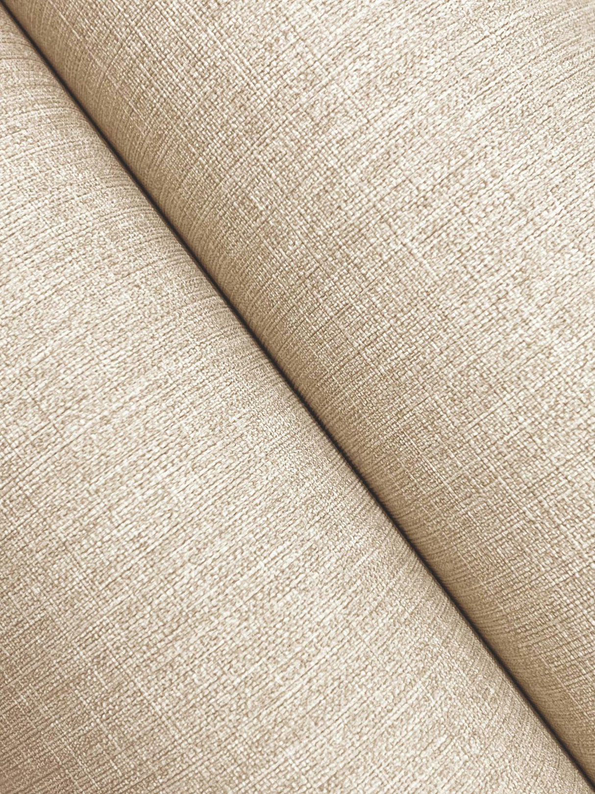 York Sonia Beige Faux Linen Wallpaper