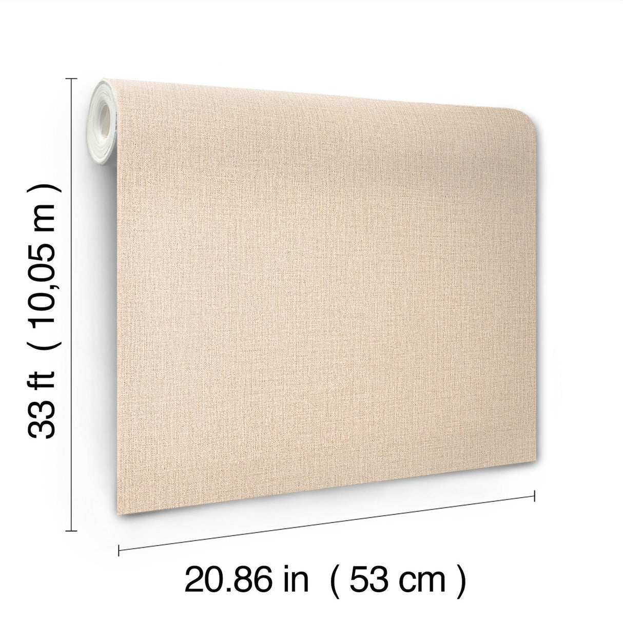 York Sonia Beige Faux Linen Wallpaper