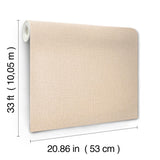 York Sonia Beige Faux Linen Wallpaper