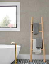 York Tansy Dark Grey Distressed Wallpaper