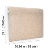 York Tansy Taupe Distressed Wallpaper