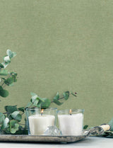 York Tansy Green Distressed Wallpaper