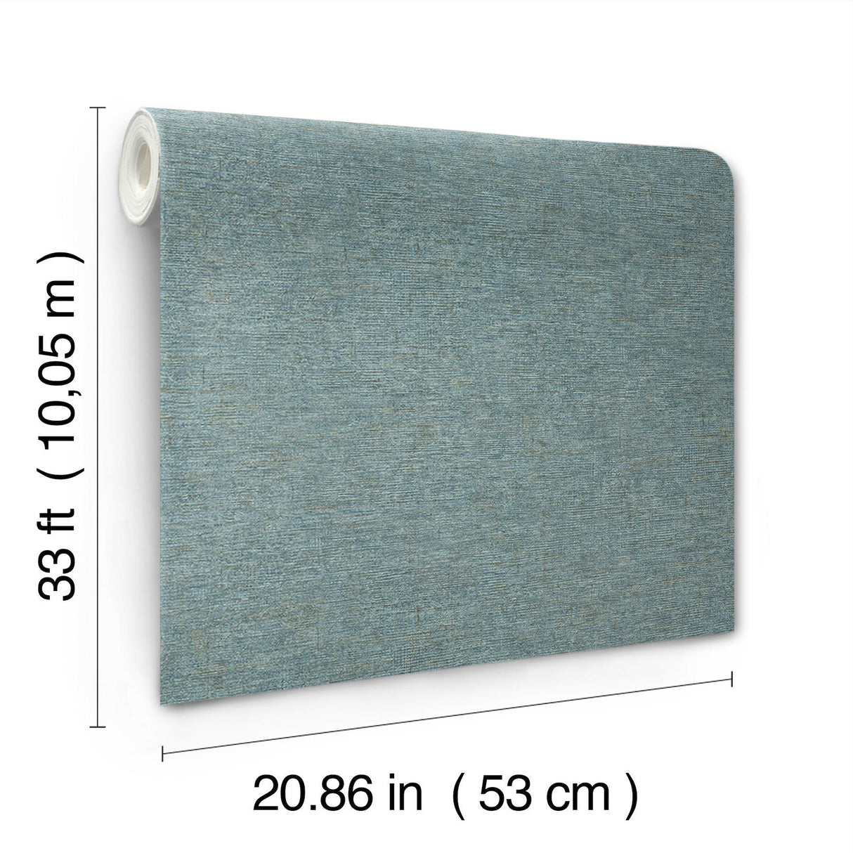 York Tansy Teal Distressed Wallpaper