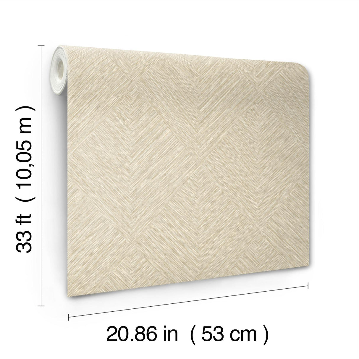 York Hollis Light Brown Textured Diamond Wallpaper