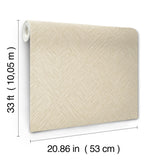 York Hollis Light Brown Textured Diamond Wallpaper