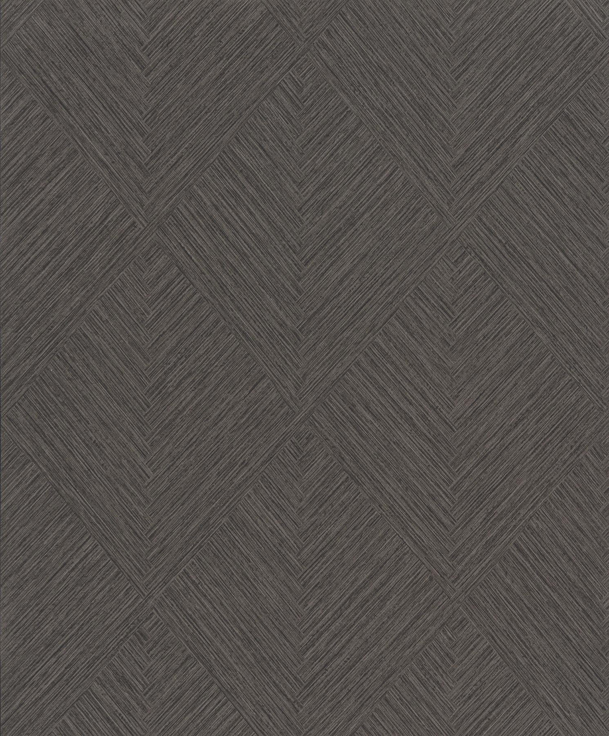 York Hollis Charcoal Textured Diamond Wallpaper