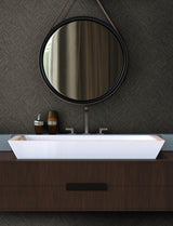 York Hollis Charcoal Textured Diamond Wallpaper