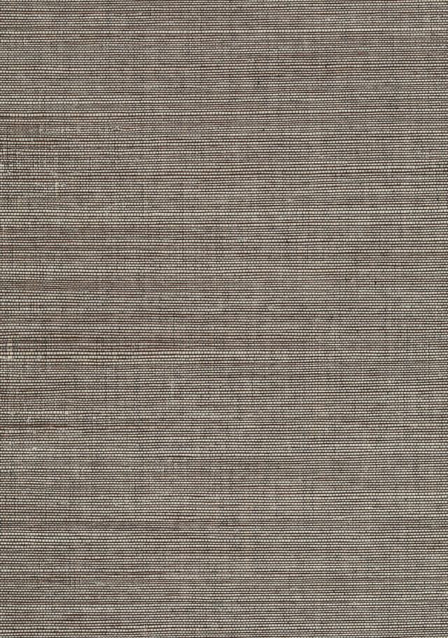 York Daio Grey Grasscloth Wallpaper