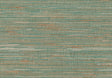 York Keiko Aqua Grasscloth Wallpaper