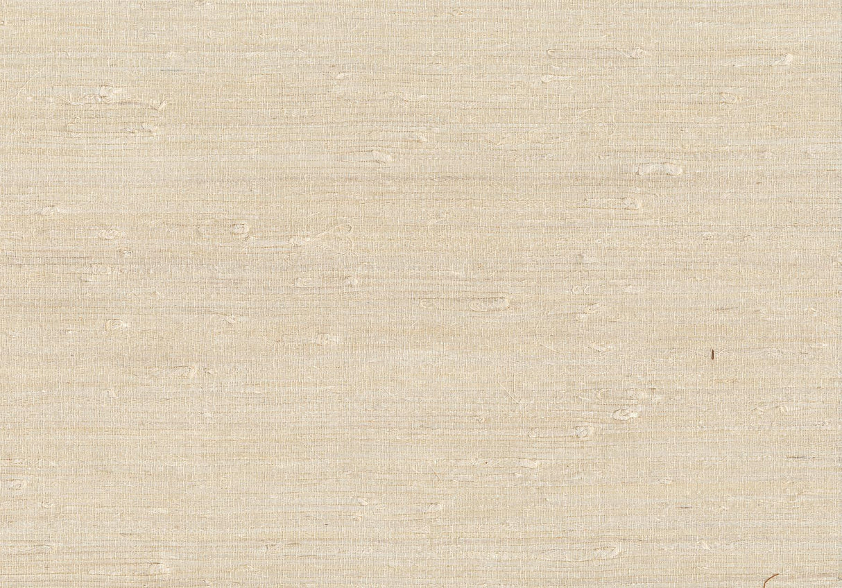 York Ran White Grasscloth Wallpaper