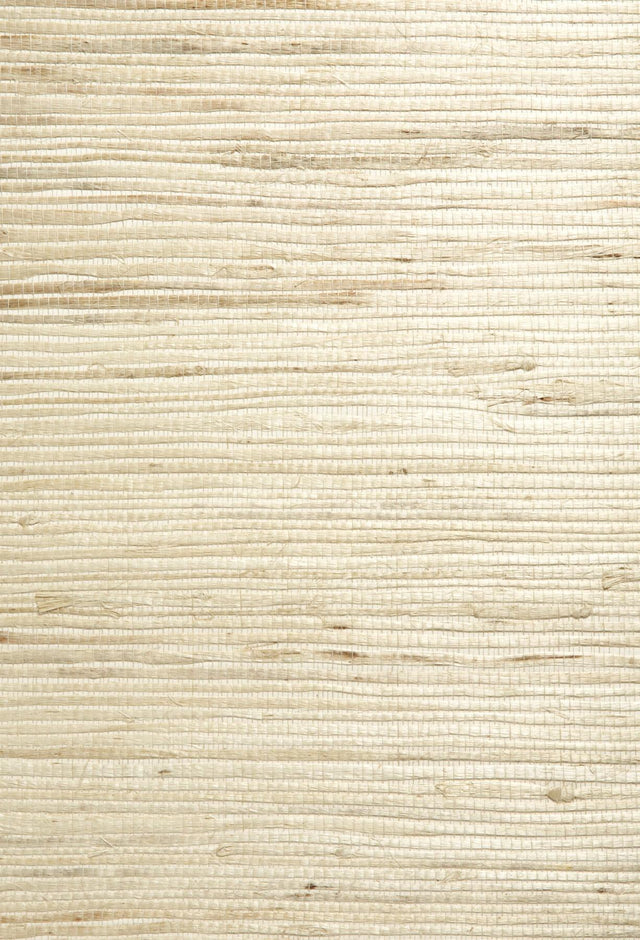 York Qi Taupe Grasscloth Wallpaper