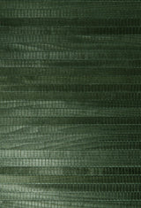 York Michiko Green Grasscloth Wallpaper