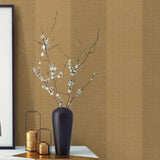 York Yue Ying Light Brown Grasscloth Wallpaper