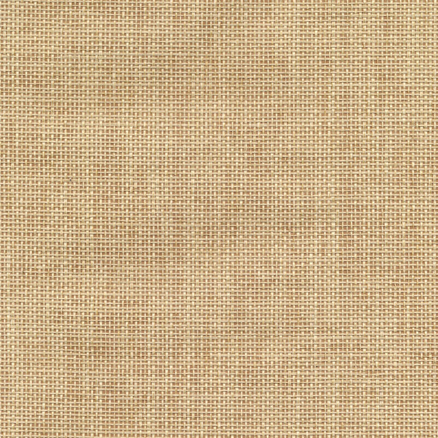 York Xia Beige Grasscloth Wallpaper