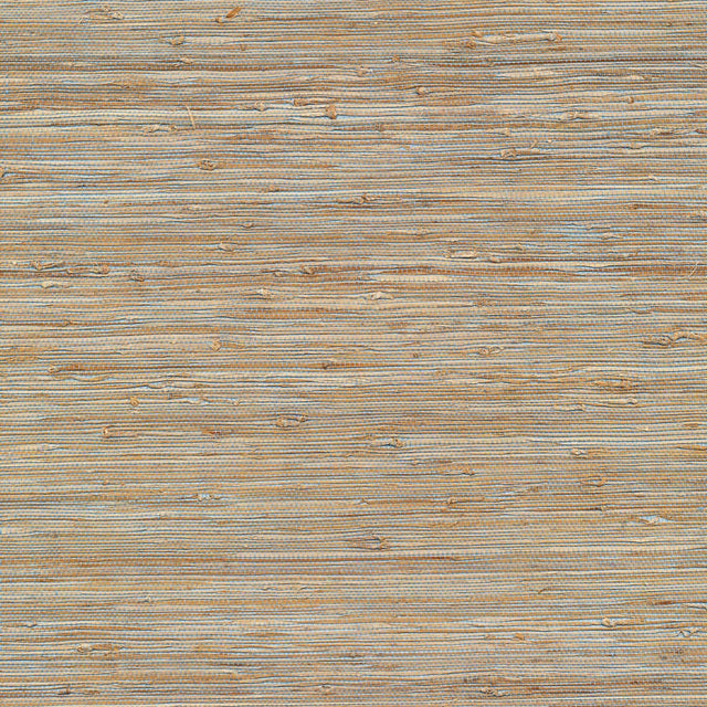 York Isami Light Blue Grasscloth Wallpaper