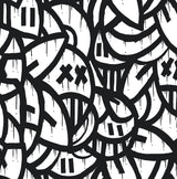 York Black Bold Arrangements Peel & Stick Wallpaper