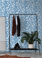 York Blue Bold Arrangements Peel & Stick Wallpaper