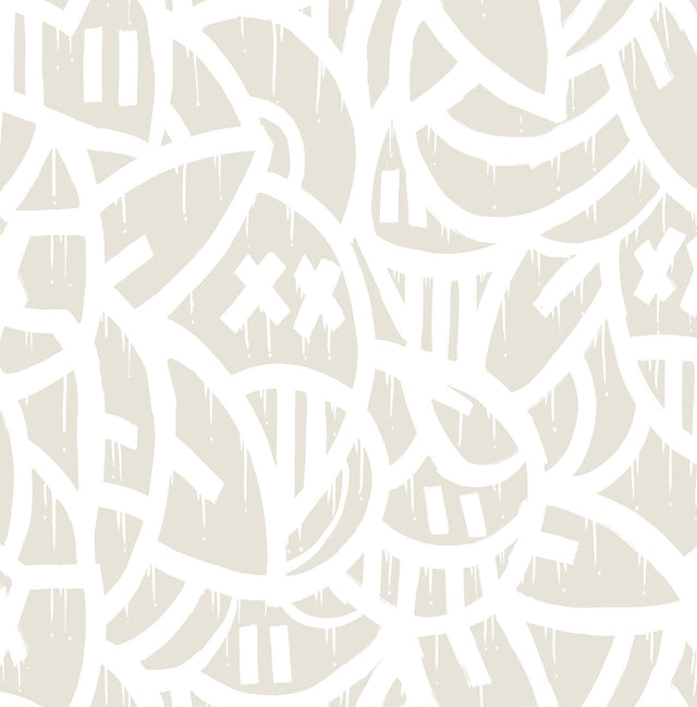 York Cream Bold Arrangements Peel & Stick Wallpaper