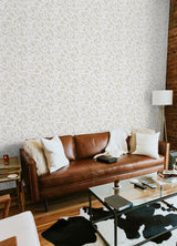 York Cream Bold Arrangements Peel & Stick Wallpaper
