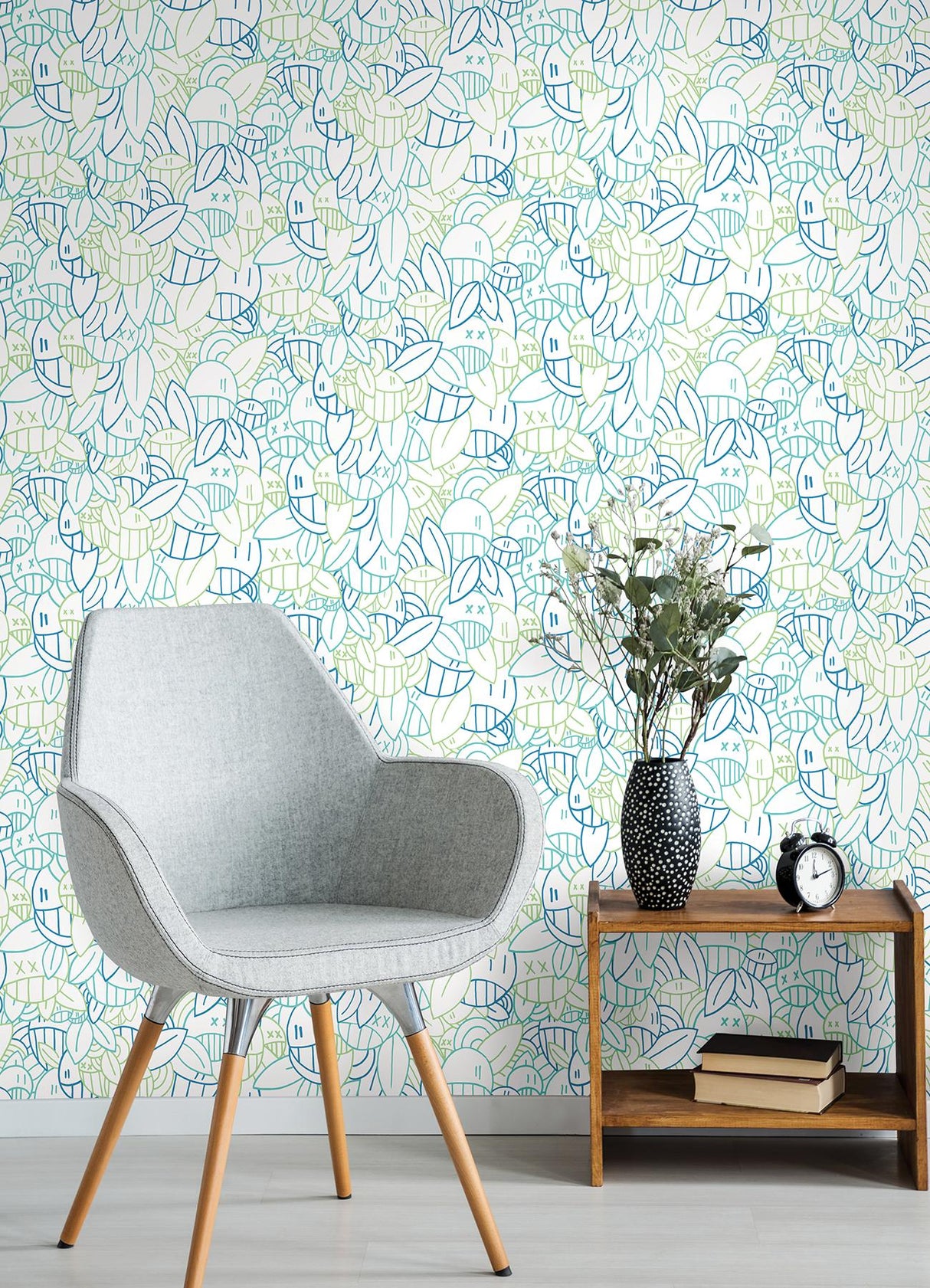 York Multi Cool Floral Sequence Peel & Stick Wallpaper