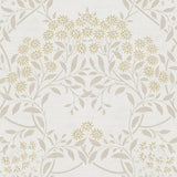 York Penelope Light Yellow Floral Damask Wallpaper