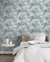 York Sergio Blue Abstract Texture Wallpaper