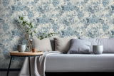York Sergio Blue Abstract Texture Wallpaper