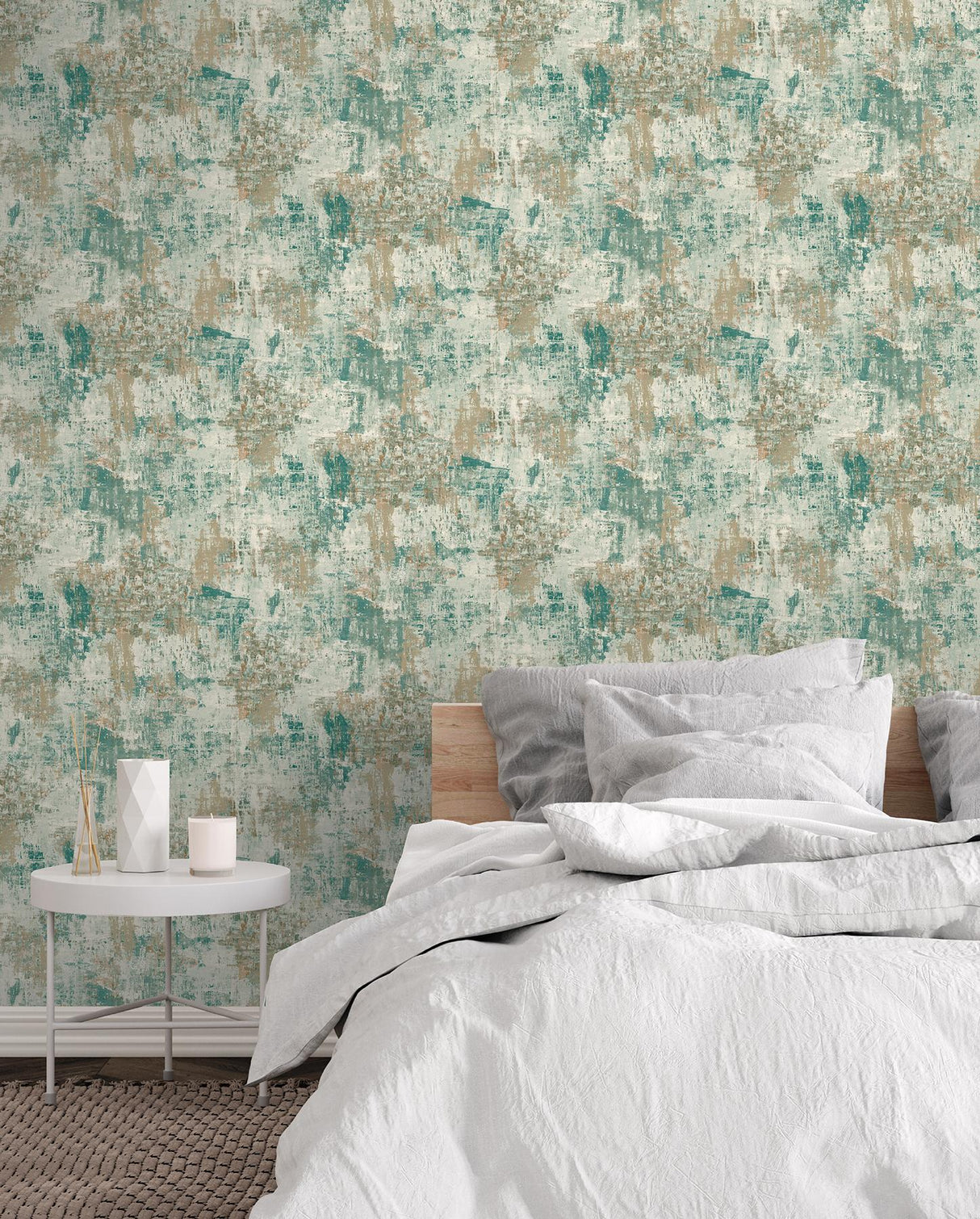 York Sergio Green Abstract Texture Wallpaper