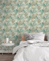York Sergio Green Abstract Texture Wallpaper