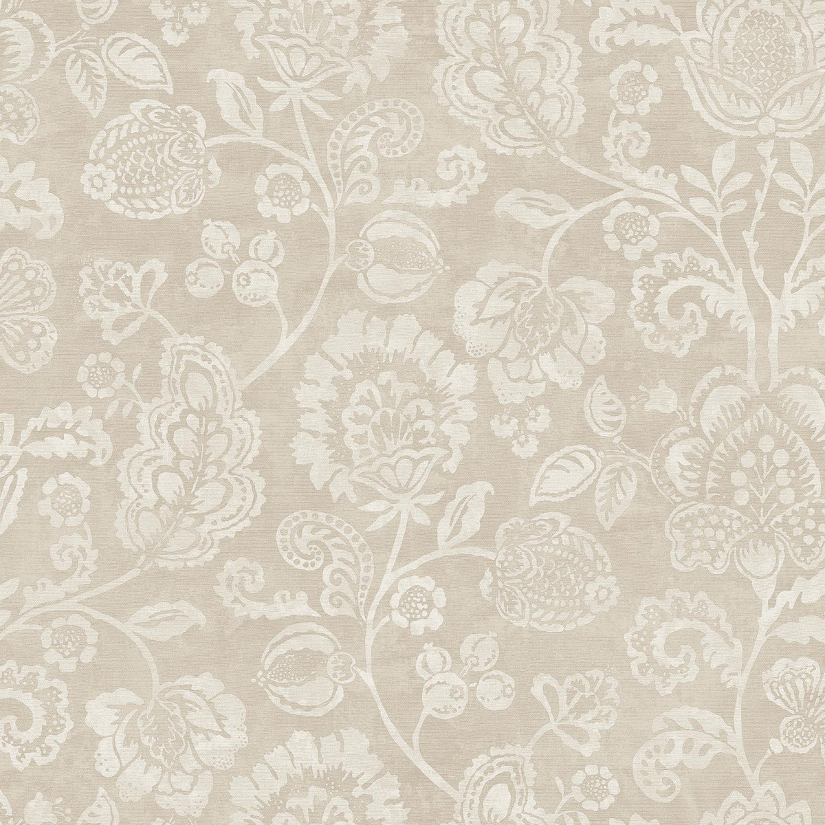 York Verity Neutral Jacobean Trail Wallpaper