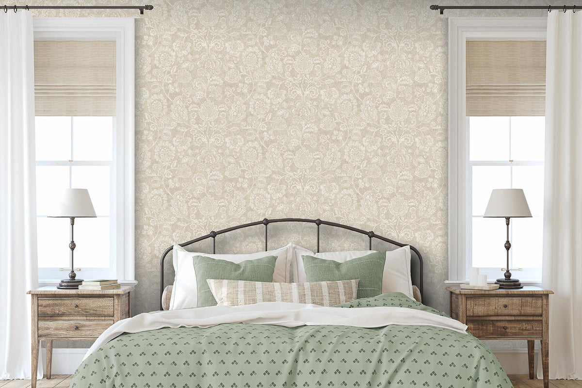 York Verity Neutral Jacobean Trail Wallpaper