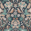 York Birdy Navy Nuthatch Floral Wallpaper