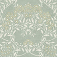 York Penelope Green Floral Damask Wallpaper