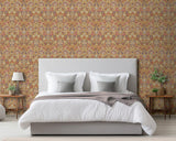 York Birdy Yellow Nuthatch Floral Wallpaper